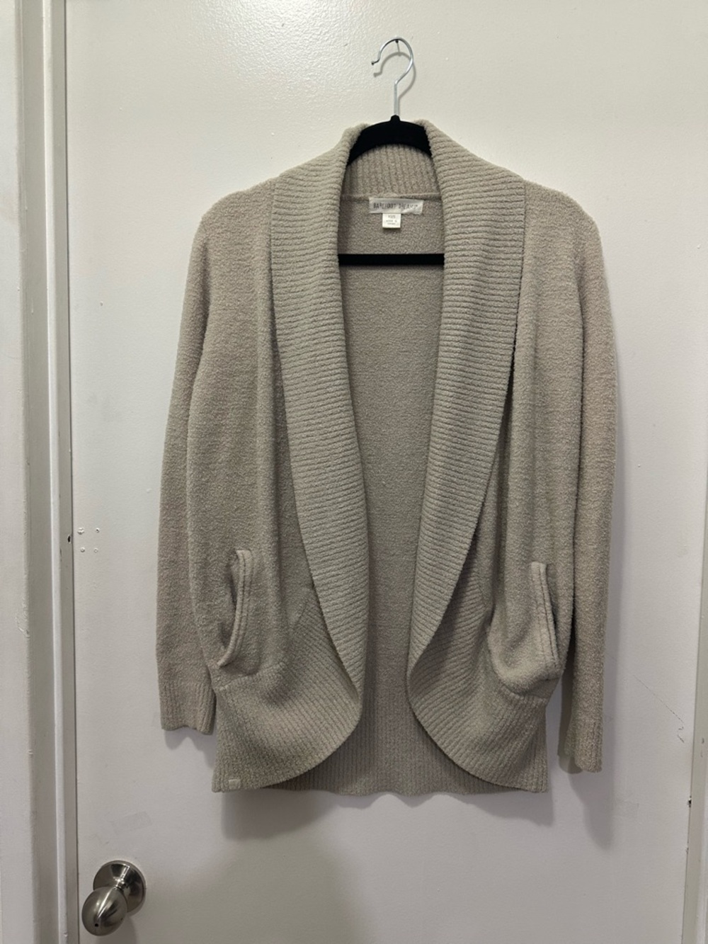 Barefoot Dreams Cozy Chic Open Cardigan Sweater XS/S Cream - Picture 3 of 8